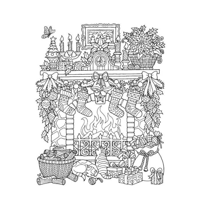 Adult Coloring Pages Winter Adult Coloring Pages Winter Coloring Page