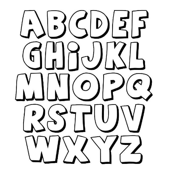Alphabet Coloring Pages Free Coloring Page