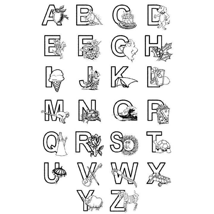 Alphabet Coloring Pages Coloring Page