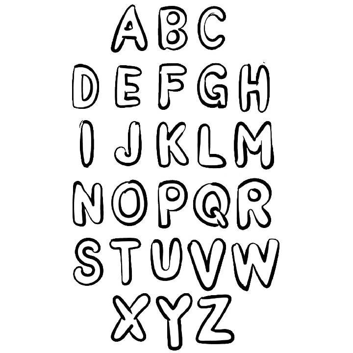 Alphabet Letters Coloring Sheets Coloring Page