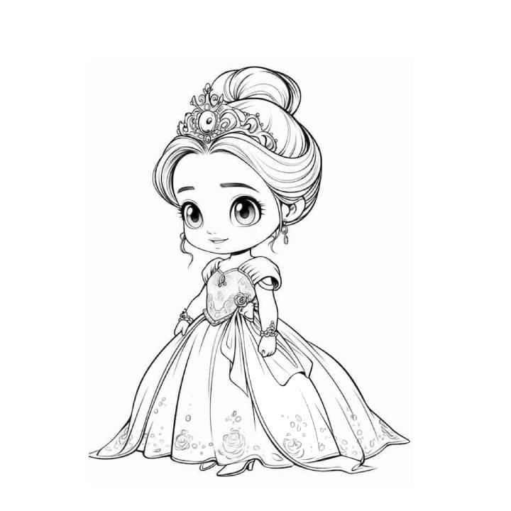 Baby Princess Coloring Pages