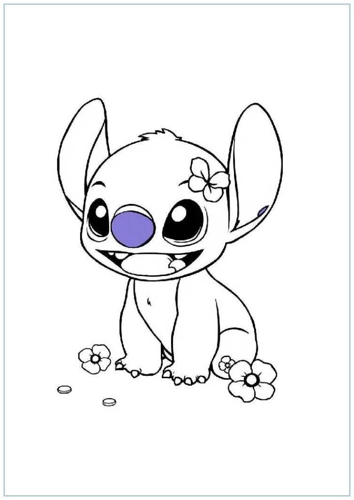 Baby Stitch Coloring Pages Baby Stitch Coloring Pages - Free Printable Sheets