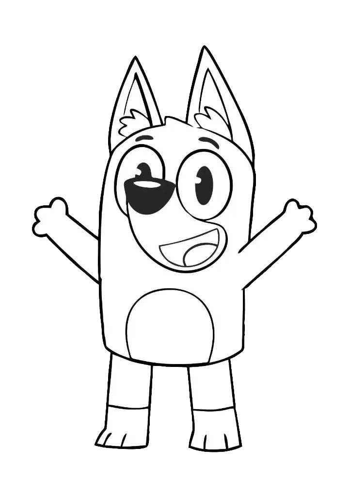 Bluey Coloring Page For Boys And Girls