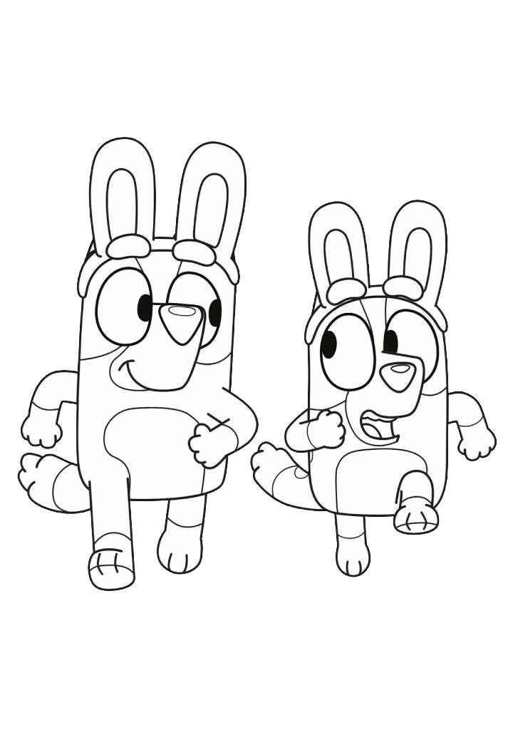 Bluey Printable Coloring Page For Kids