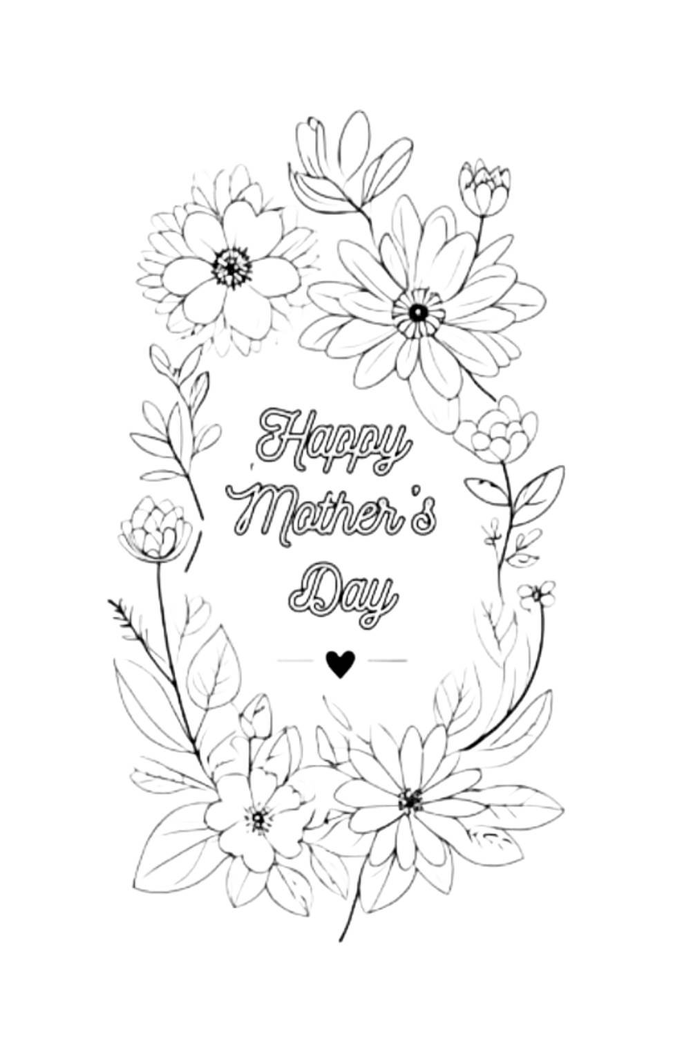 Coloring Page of a Mom