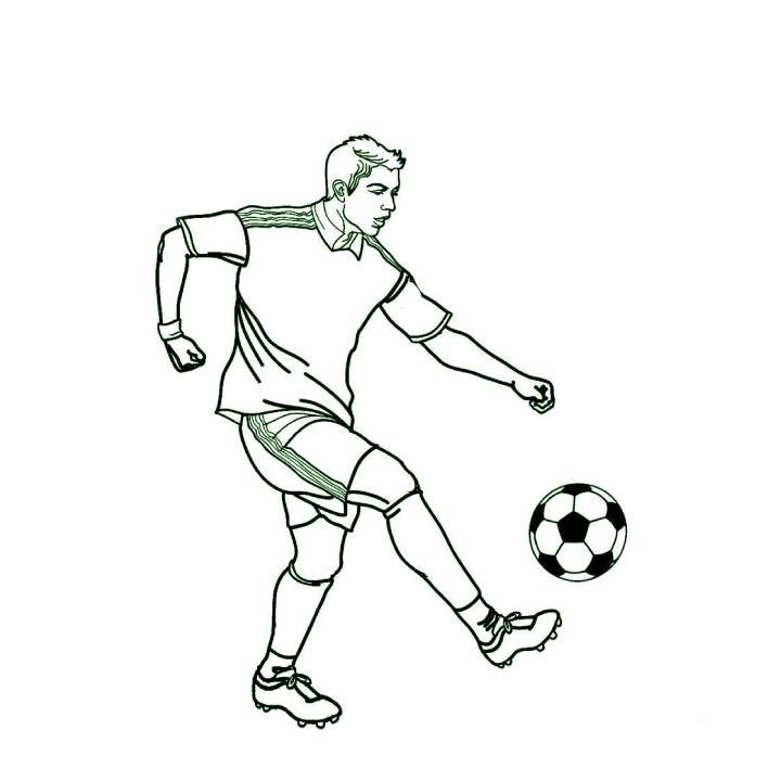 Coloring Pages Cristiano Ronaldo Coloring Page