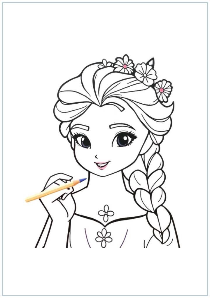 Creative Elsa Coloring Activities