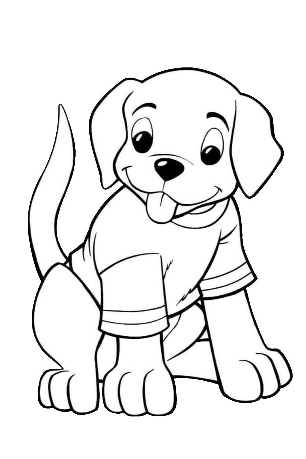 Cute Dog Coloring Pages
