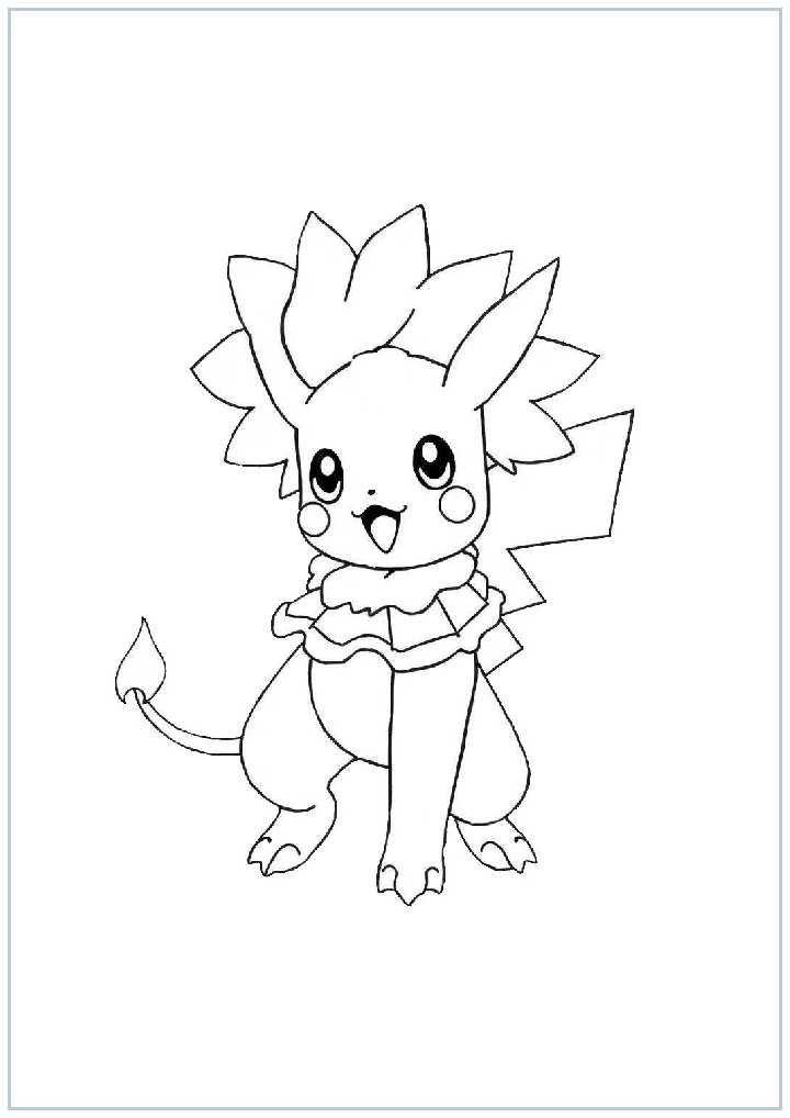 Cute Pokemon Coloring Sheets Coloring Page