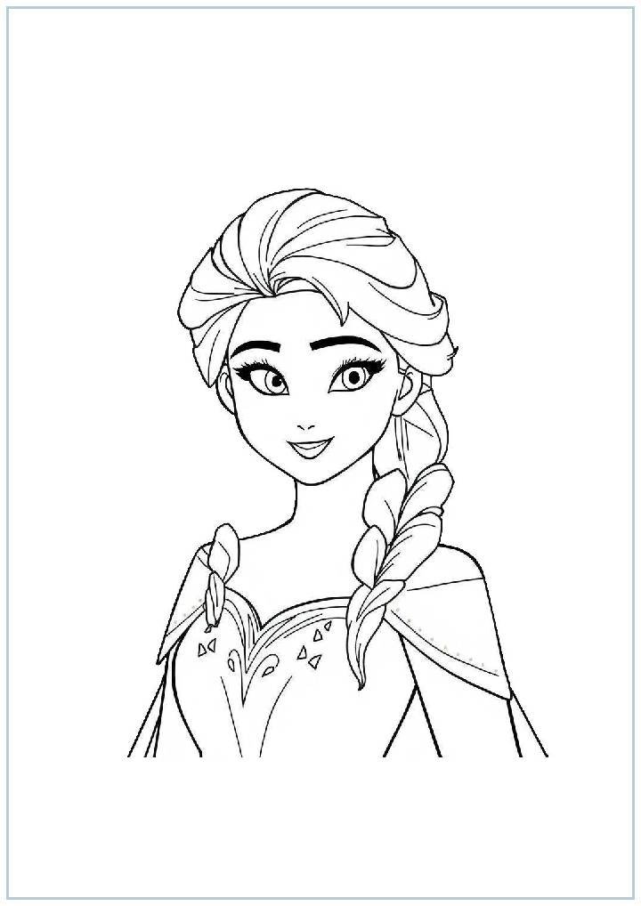 Free Elsa Coloring Pages