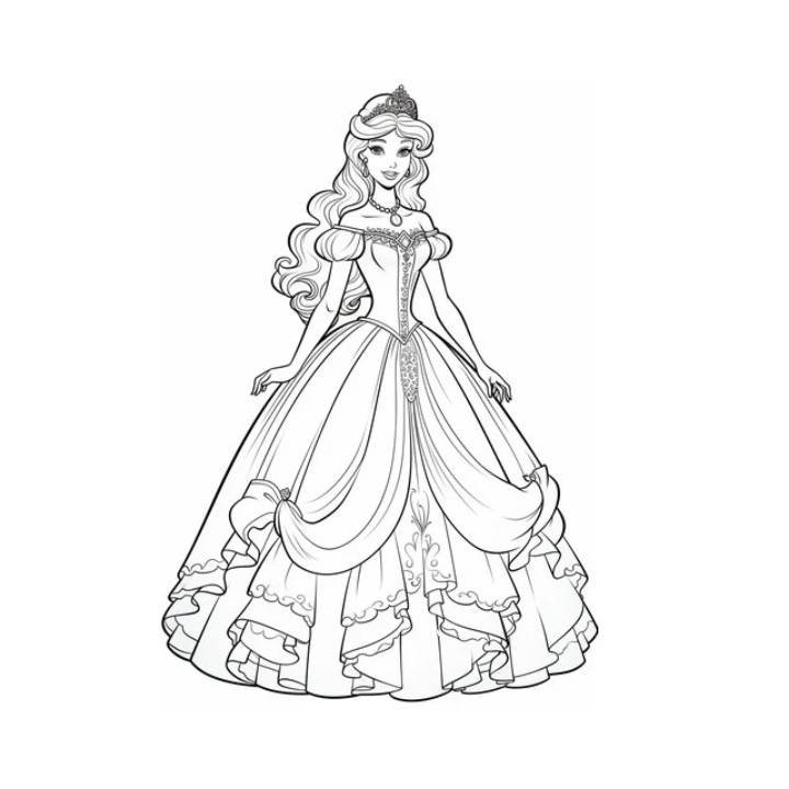 Free Princess Coloring Pages