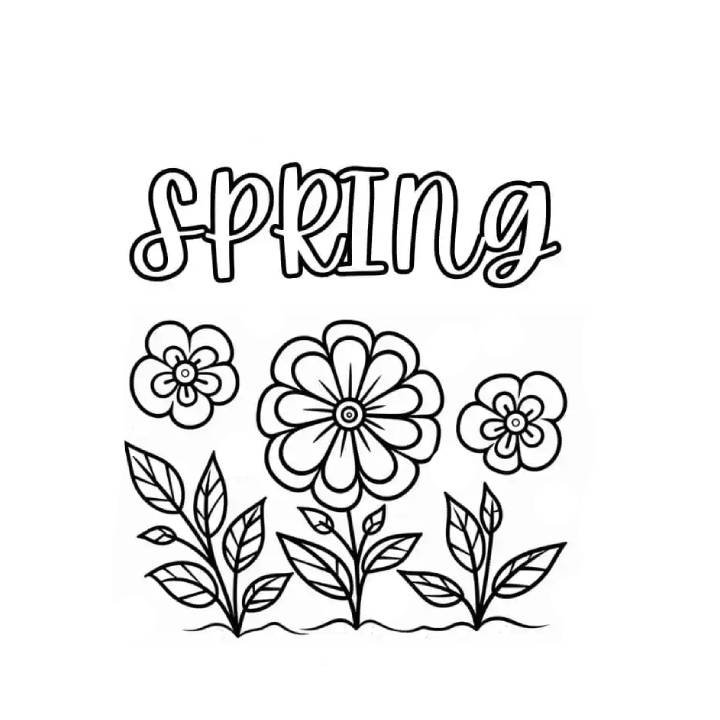 Free Printable Spring Coloring Pages