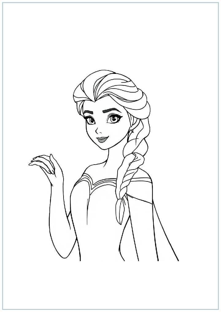 Printable Elsa Coloring