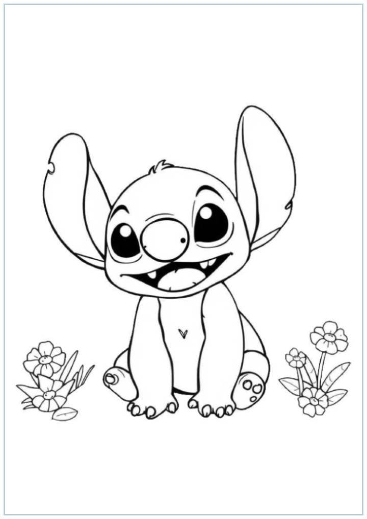 Stitch For Kids Coloring Pages Stitch For Kids Coloring Pages - Free Printable Sheets
