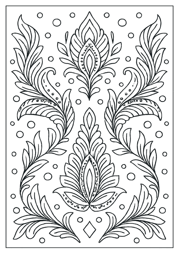 Abstract Wavy Bubble Pattern