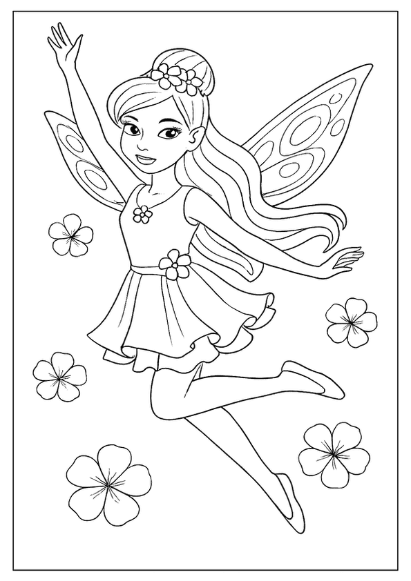 Adorable Flying Fairy Page