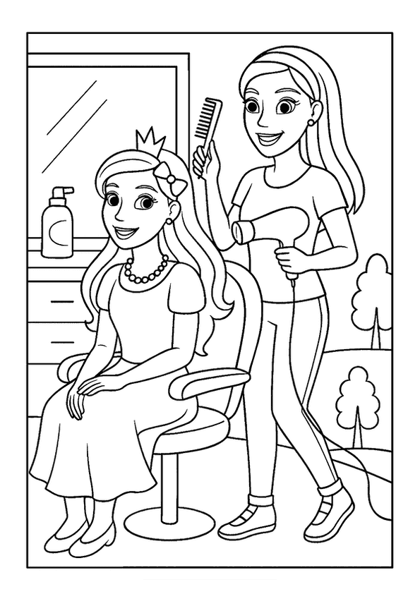 Barbie At The Salon