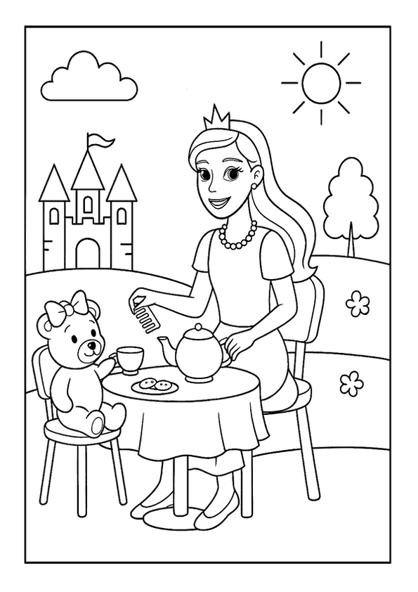 Barbie Hosts Tea Party