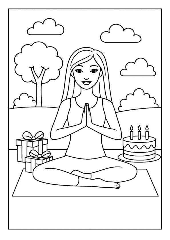 Barbie Yoga In Park