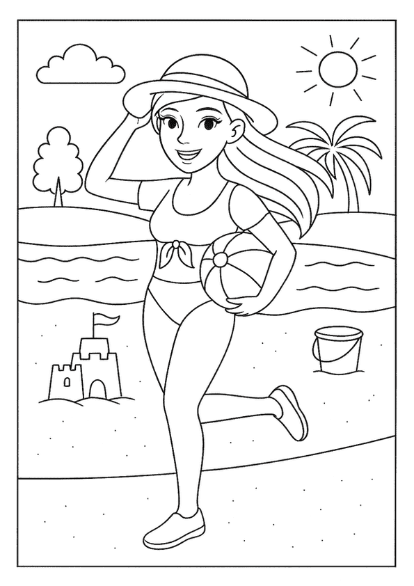 Beach Day With Barbie