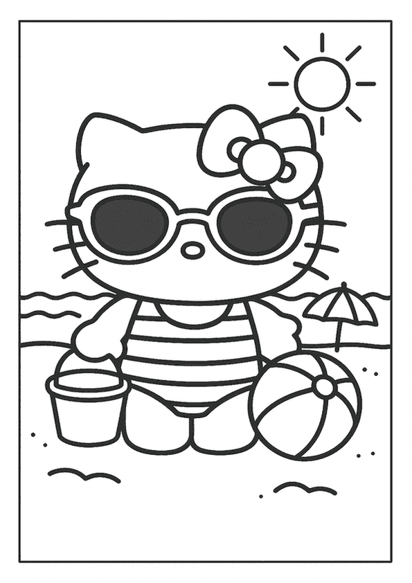 Beach Day With Kitty