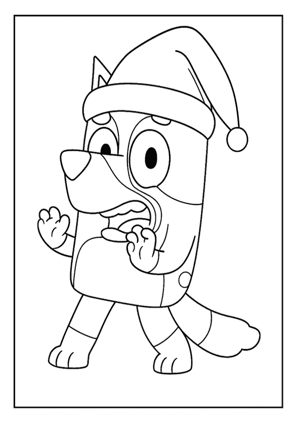 Bluey Fun Coloring Page For Creativity