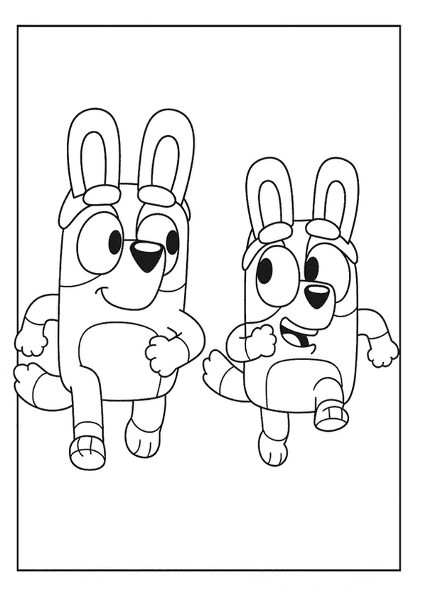 Bluey Printable Coloring Page For Kids