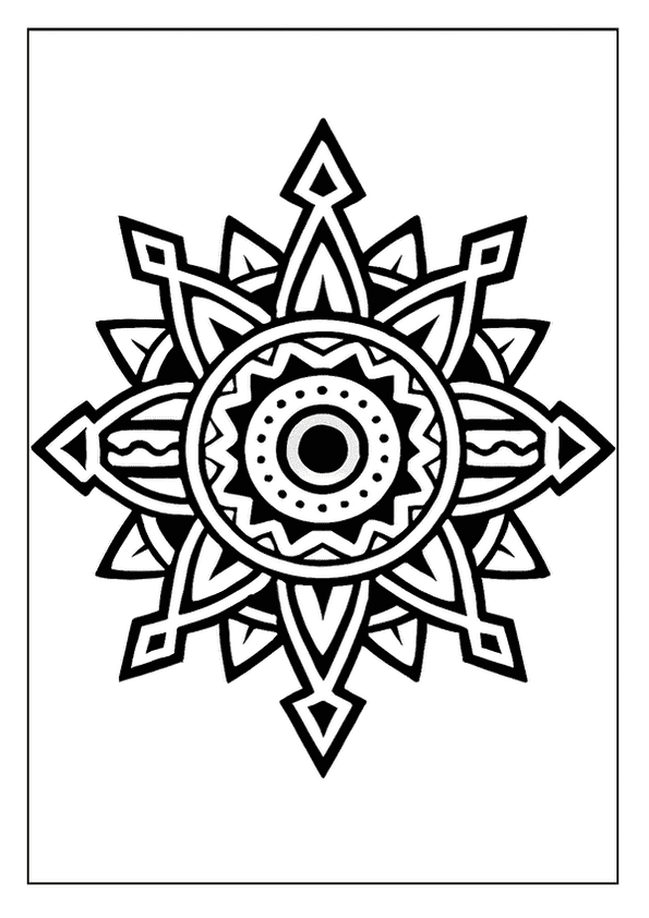 Bold Tribal Mandala Artwork