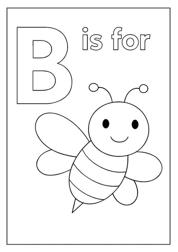 Bright B Letter Coloring