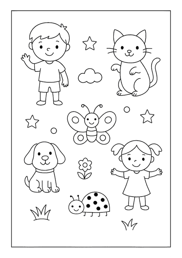 Cartoon Pages For Kids