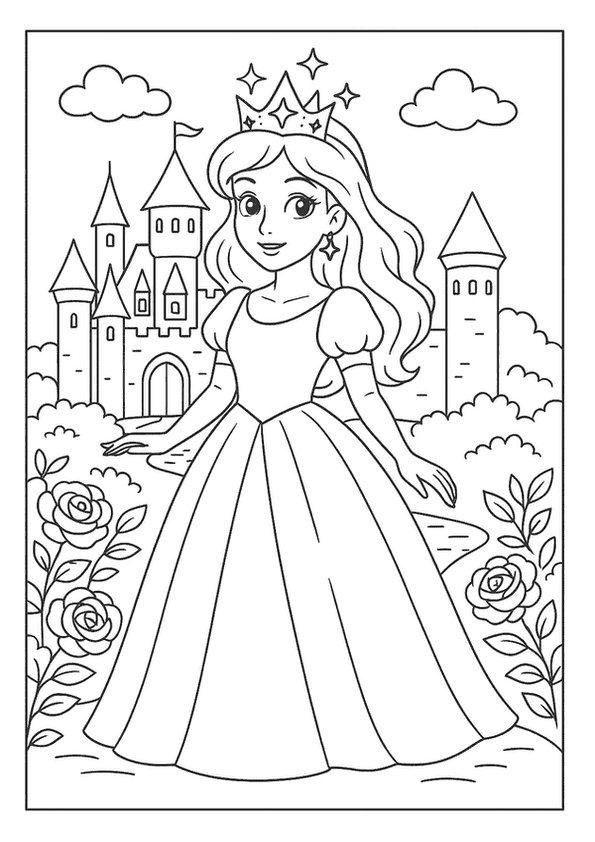 Castle Garden Princess Scene