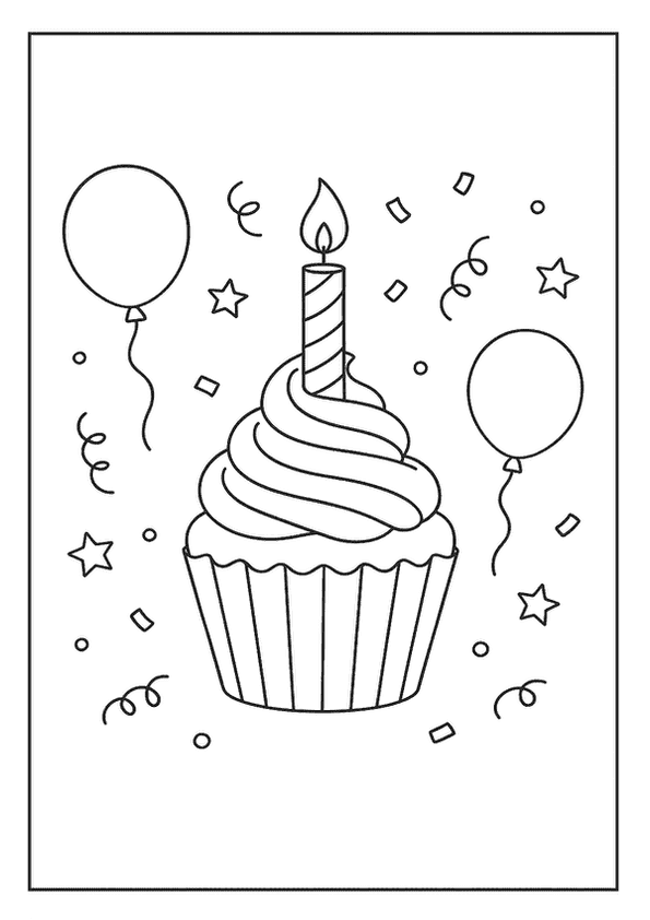Celebrate With Birthday Cupcake