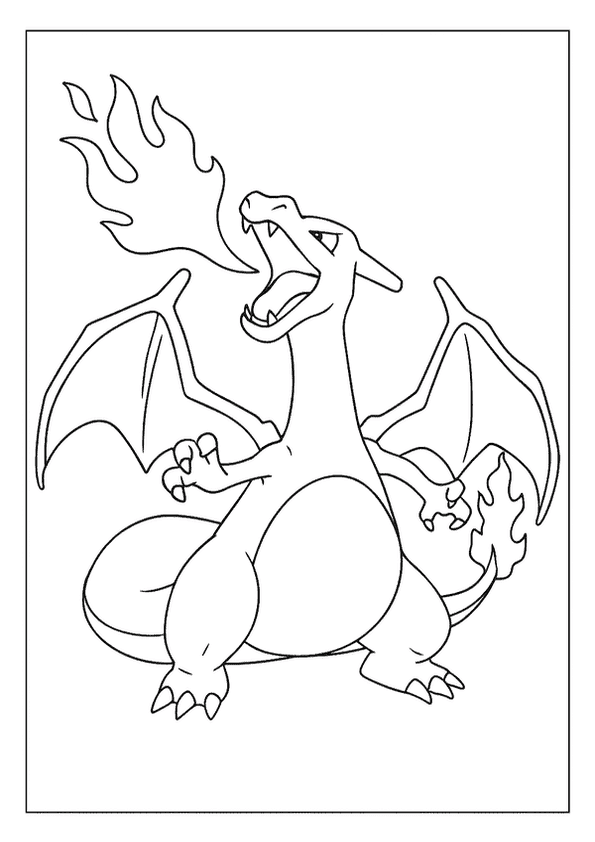 Charizard Breathing Fiery Flames
