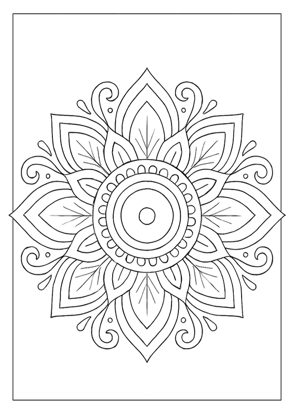 Classic Petal Mandala Layout