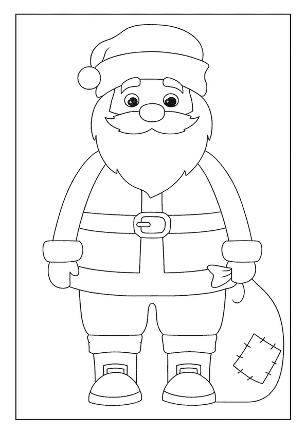 Classic Santa Outline Fun