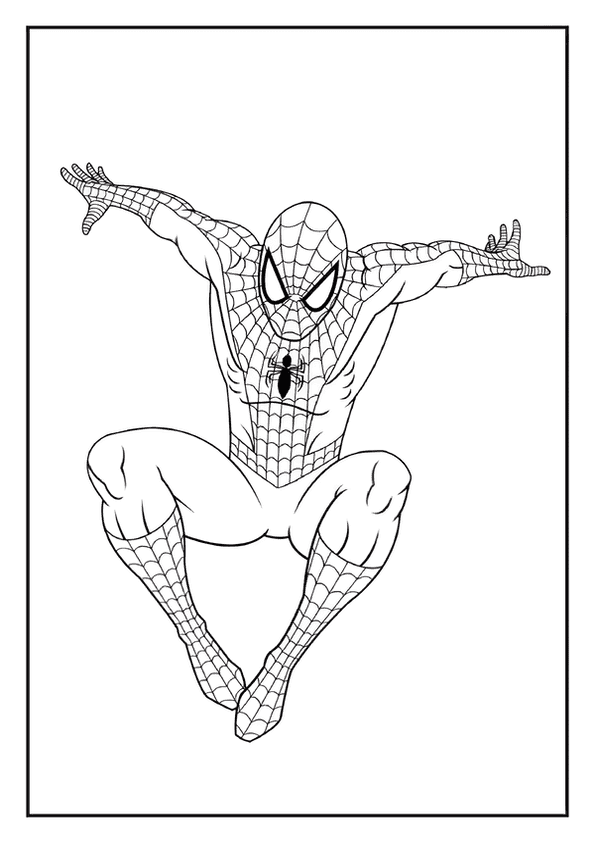 Classic Spider-Man Swinging Pose