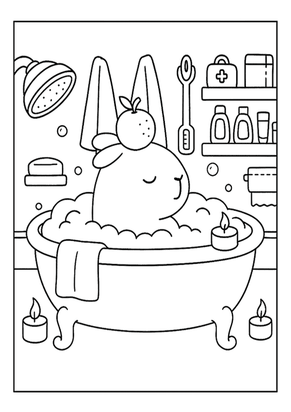 Coco Wyo Bubble Bath Coloring