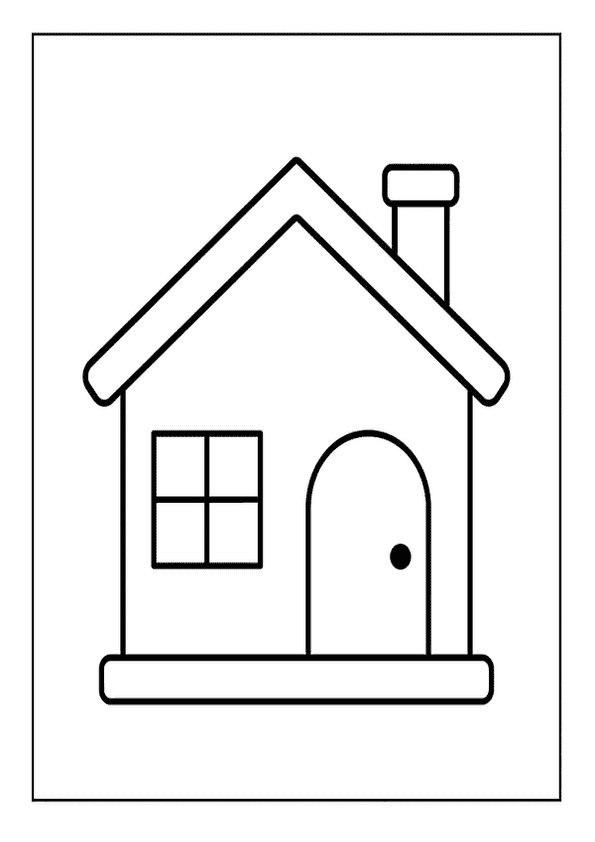 Coloring This Simple House