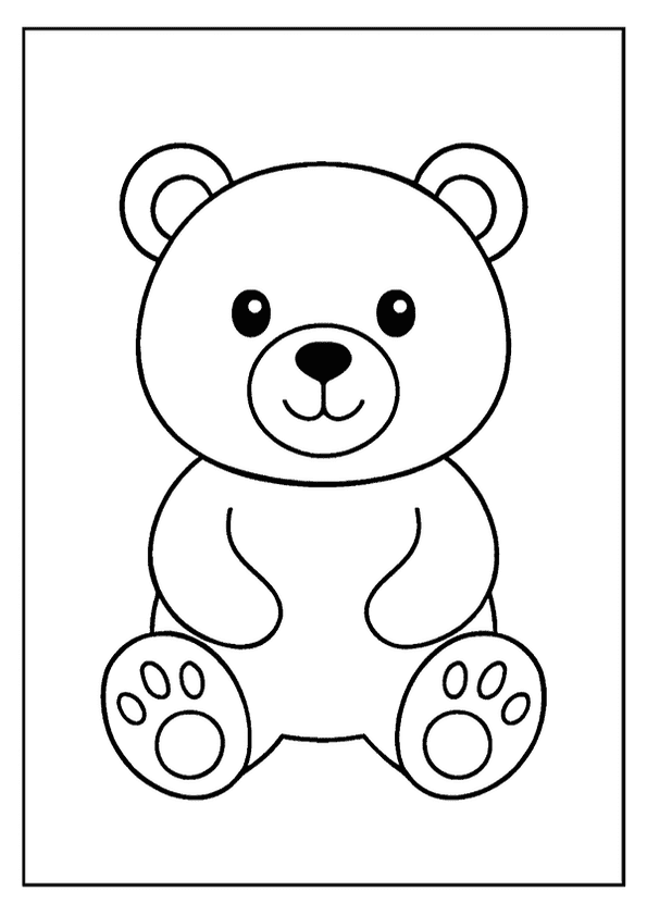 Cute Bear Easy Picture
