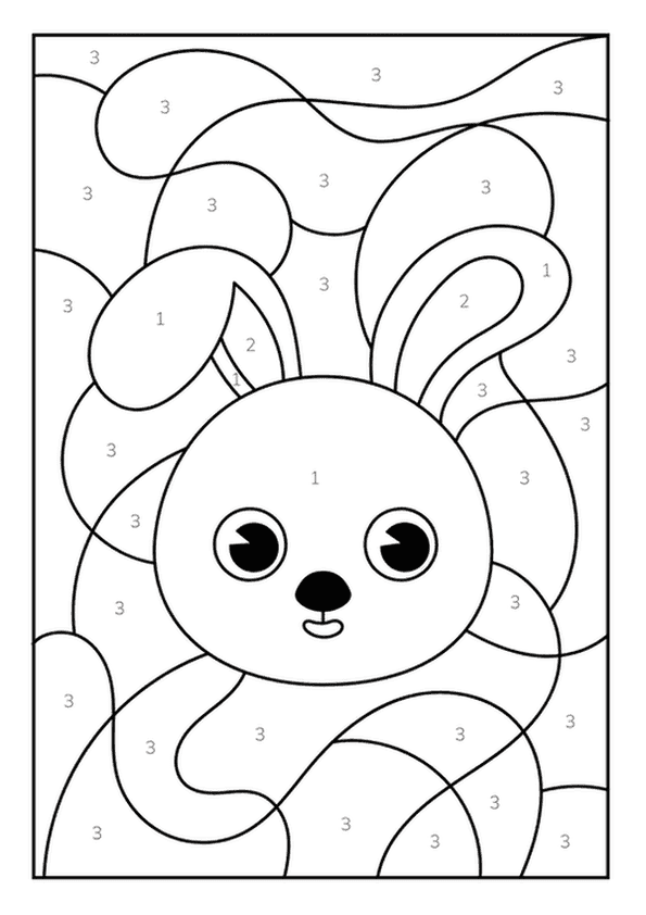 Cute Bunny By Number