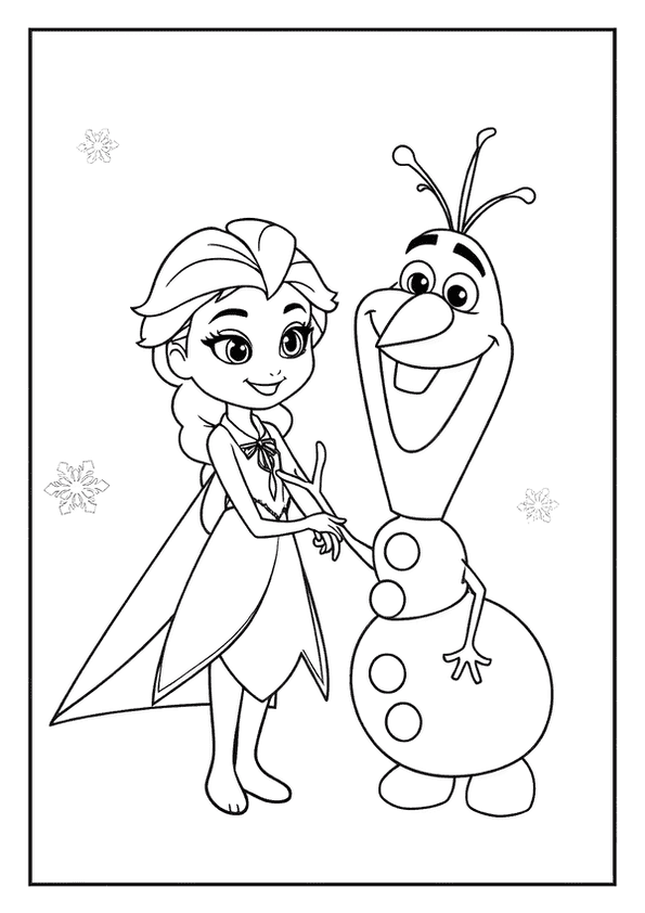 Cute Elsa Olaf Moment