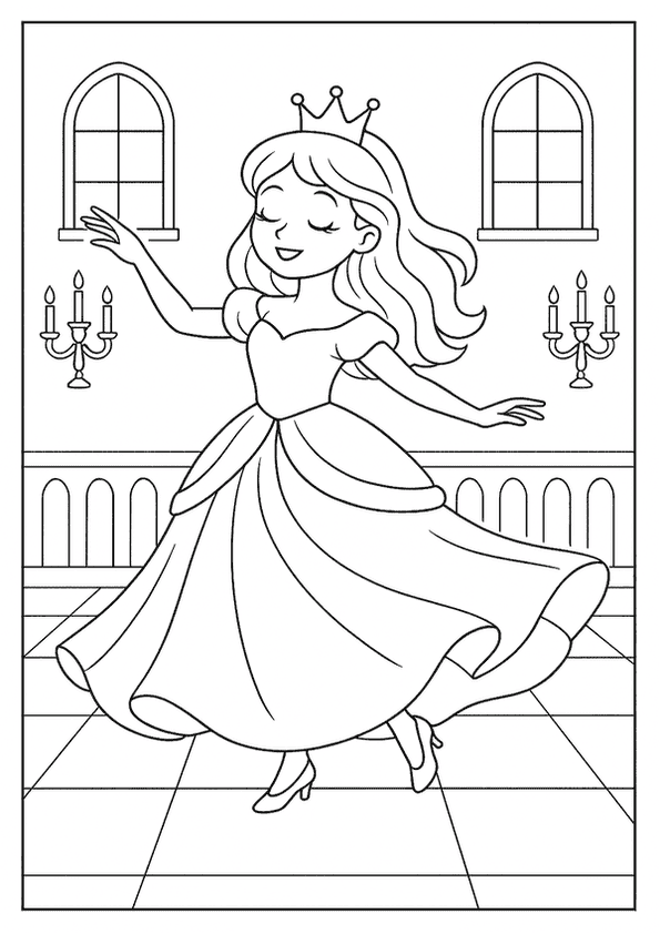 Dancing Princess At Ball