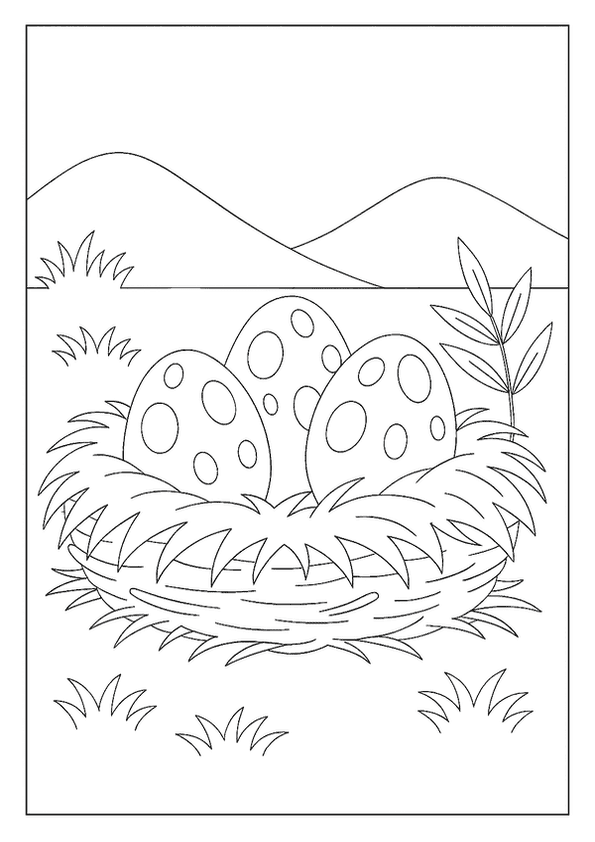 Dino Nest With Eggs