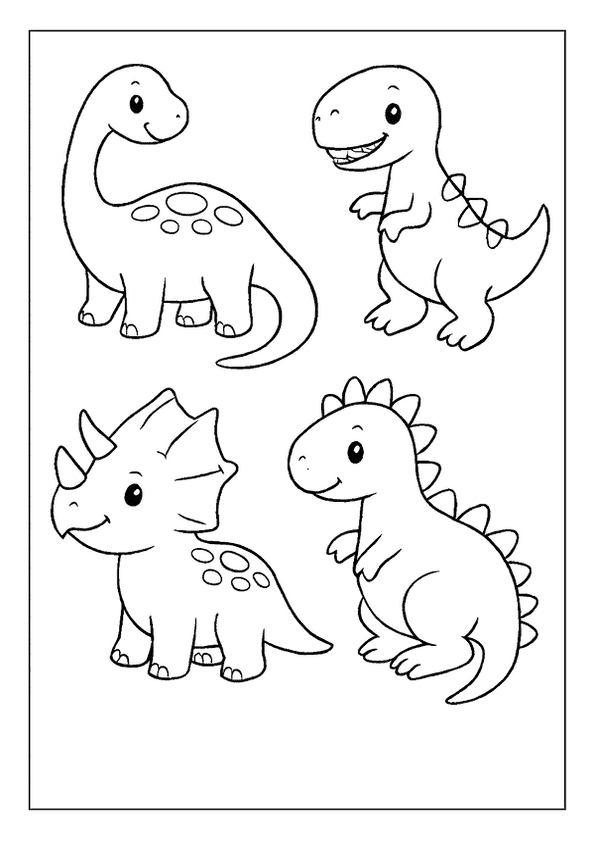 Dinosaur Coloring Fun Kids