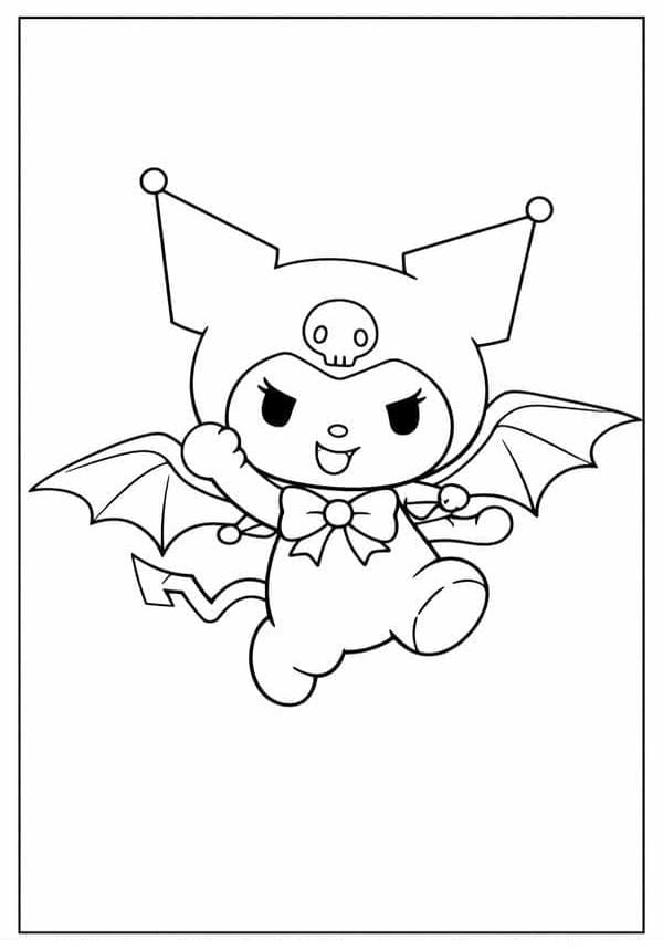 Easy Kuromi Coloring Pages For Kids
