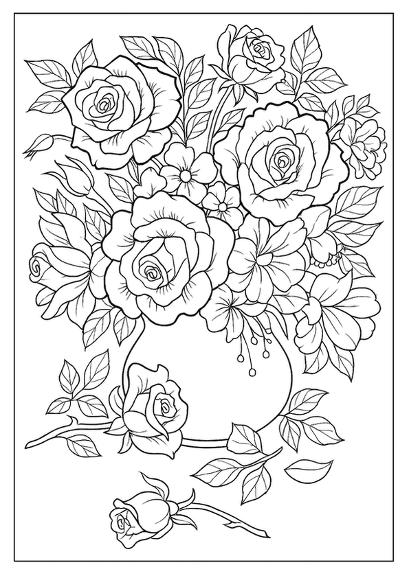 Elegant Rose Bouquet In Vase