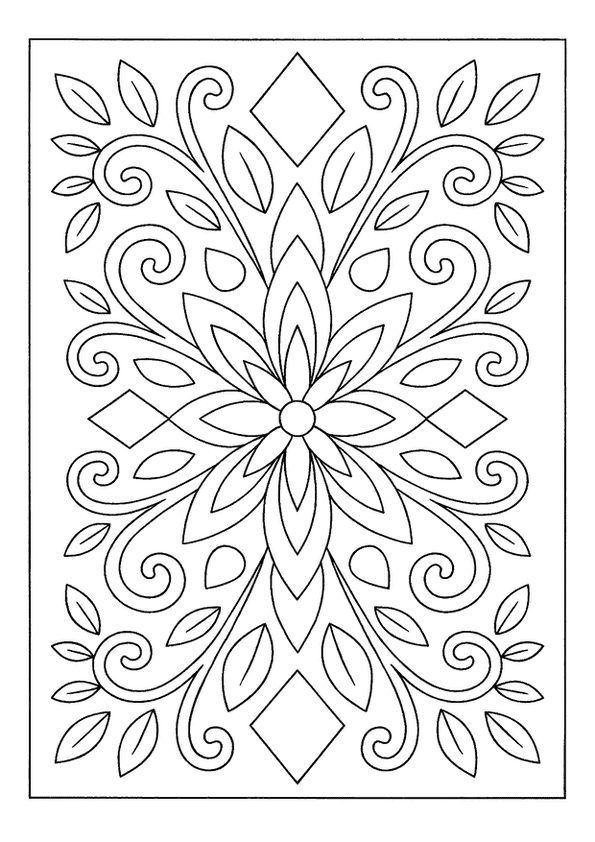 Elegant Star Flower Mandala