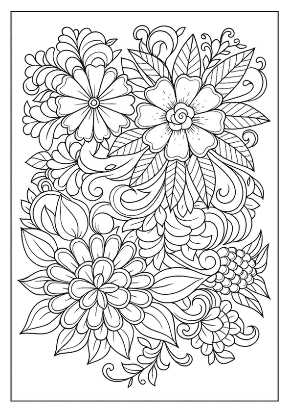 Enchanted Garden Coloring Sheet