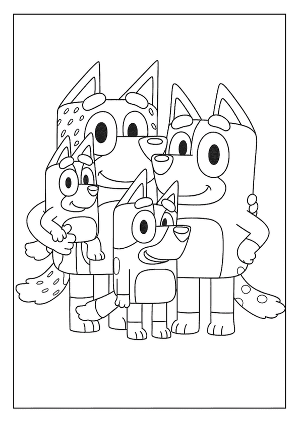 Enjoy Coloring Bluey At Home