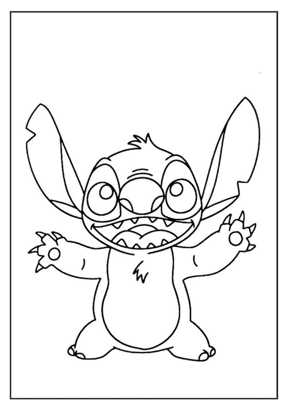Excited Stitch Arms Open